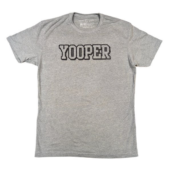 "YOOPER (3D)" Heather Grey T-Shirt