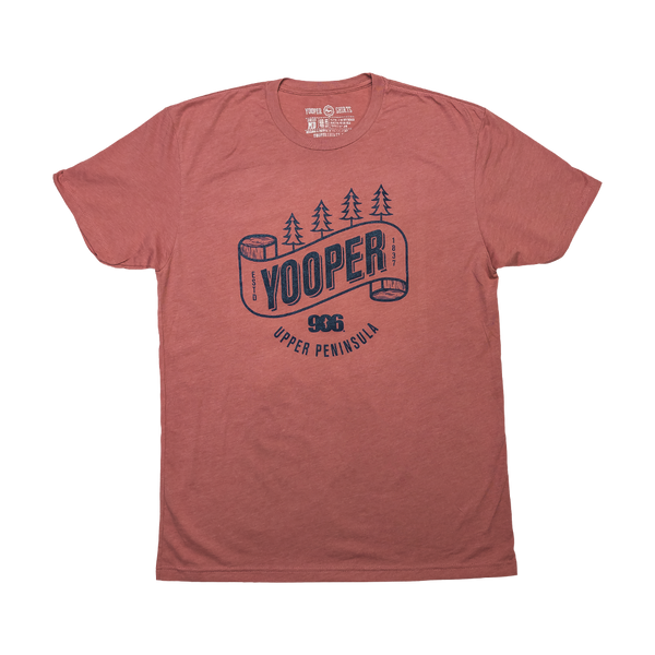 "Yooper Banner" Heather Mauve T-Shirt