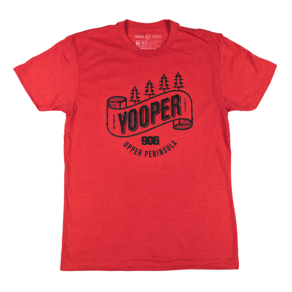 "Yooper Banner" Heather Red T-Shirt (ONLINE ONLY)