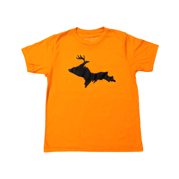 YOUTH - "DEER XING" Orange T-Shirt