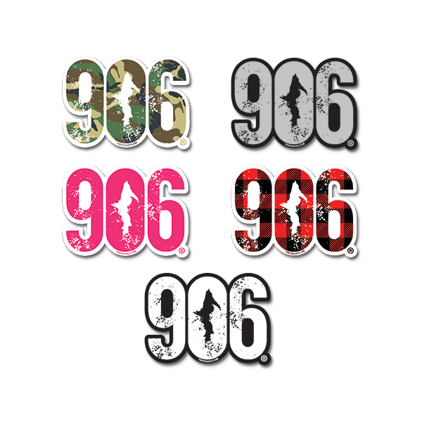 Sticker - "906" Window Decal 3"