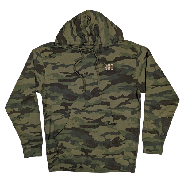 "906" Forest Camo Midweight Hoodie