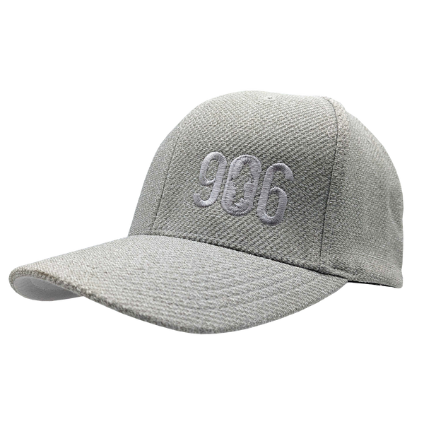 Hat - "906" Light Heather Grey Flexfit Poly Melange Stretch Cap