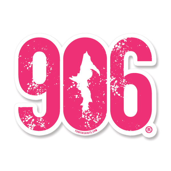 Sticker - "906" Window Decal 7"