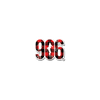 Sticker - "906" Window Decal 3"