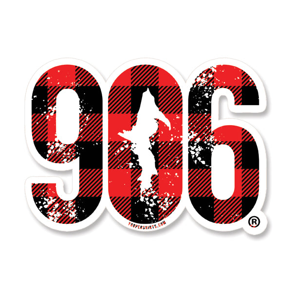 Sticker - "906" Window Decal 7"