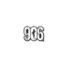 Sticker - "906" Window Decal 3"