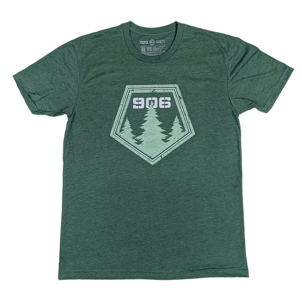 "906 Pines" Heather Forest Green T-Shirt