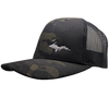 Hat - "U.P. Silhouette (Corner)" Multicam Black/Black Low Profile Trucker Hat