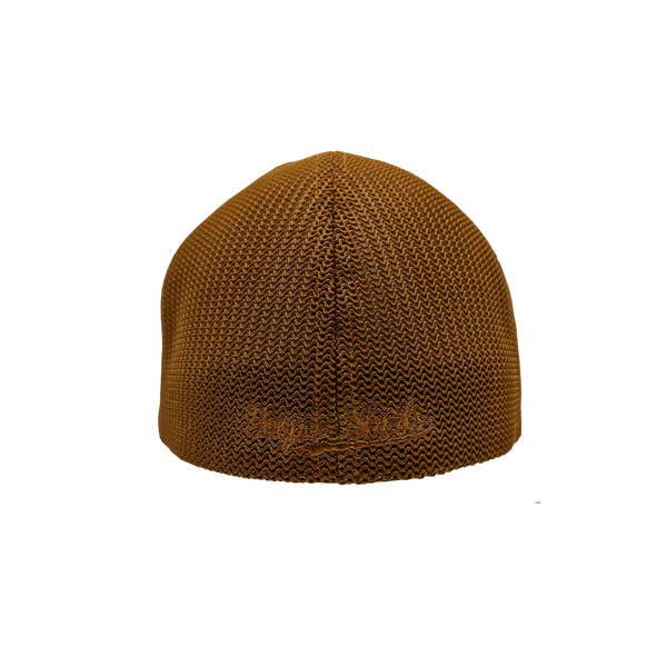 Hat - "U.P. Silhouette (Corner)" Caramel FlexFit Trucker Cap