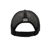 Hat - "U.P. Silhouette (Corner)" White on Charcoal/Black Low Profile Trucker Hat