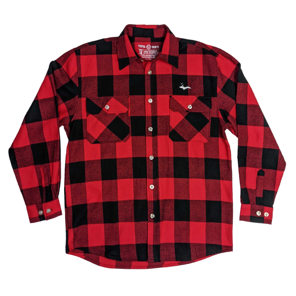 "U.P. SILHOUETTE" Buffalo Plaid Extra Heavyweight Flannel Shirt