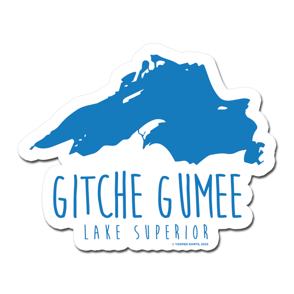 Sticker - "Lake Superior/Gitche Gumee" 4" Window Decal