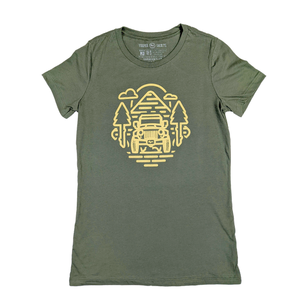 "GP" Military Green Women's T-Shirt