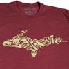 "YOOPER ICON" Cardinal T-Shirt