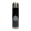 "Michigan Snowflake/Things To Do" 17 Oz. Black Stainless Steel Vacuum Thermos (ONLINE ONLY)