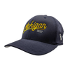 Hat - "Michigan Script (1837)" Dark Navy FlexFit Structured Cap