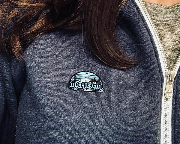 Pin - "Michigan Horizons" 1-1/4" Enamel Pin