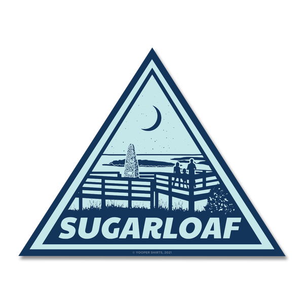 Sticker - "Sugarloaf" 4" Light Navy Window Decal