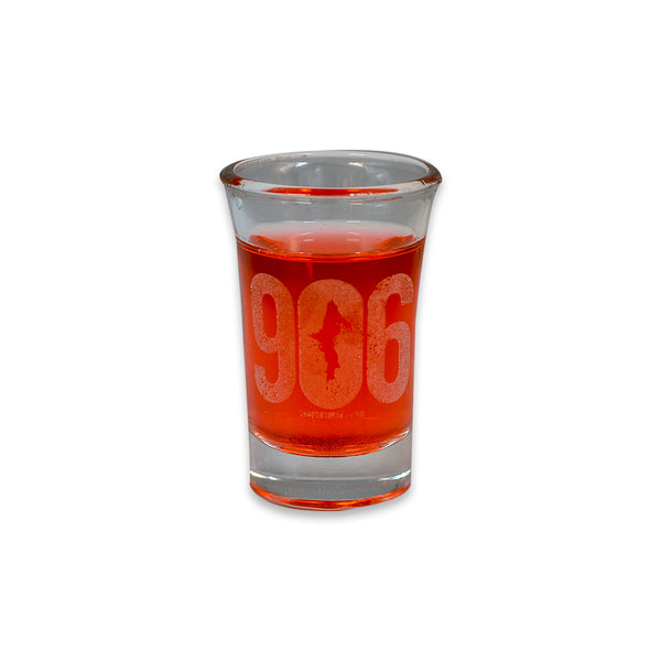 "U.P. Silhouette / 906" 1.5 oz. Shot Glass