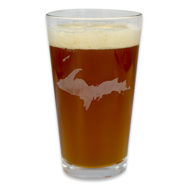 "U.P. Silhouette (Islands)" 16 oz. Pub Glass