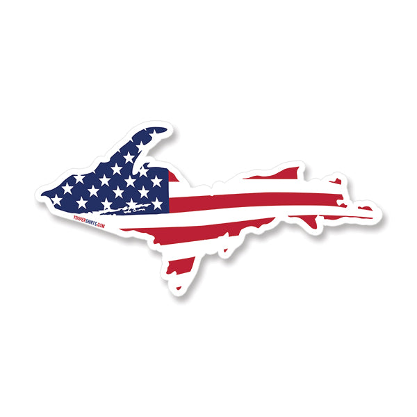 Sticker - "U.P. AMERICA" 7" Window Decal