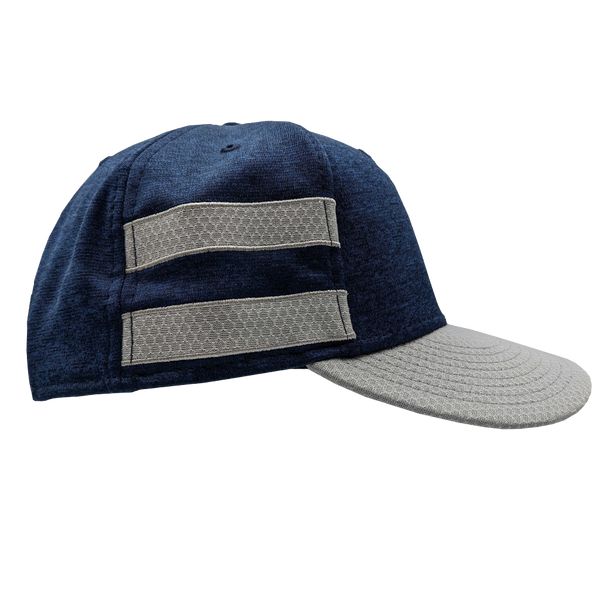 Hat - "U.P. Emblem" New Era® Heather Navy/Grey Striped Flat Bill Snapback Cap