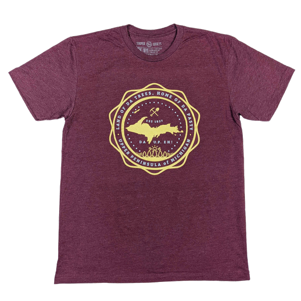 "U.P. Seal" Heather Maroon T-Shirt