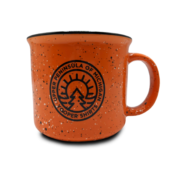 "UP Tree (Seal)" 15 oz. Orange Ceramic Campfire Coffee Mug
