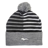 Beanie - "U.P. Silhouette" Heather Grey/Charcoal/White Half Color 12" Beanie