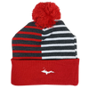 Beanie - "U.P. Silhouette" True Red/Charcoal/White Half Color 12" Beanie