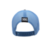 Hat - "U.P. Silhouette (Corner)" White/Columbia Blue/Brown Low Profile Trucker Hat