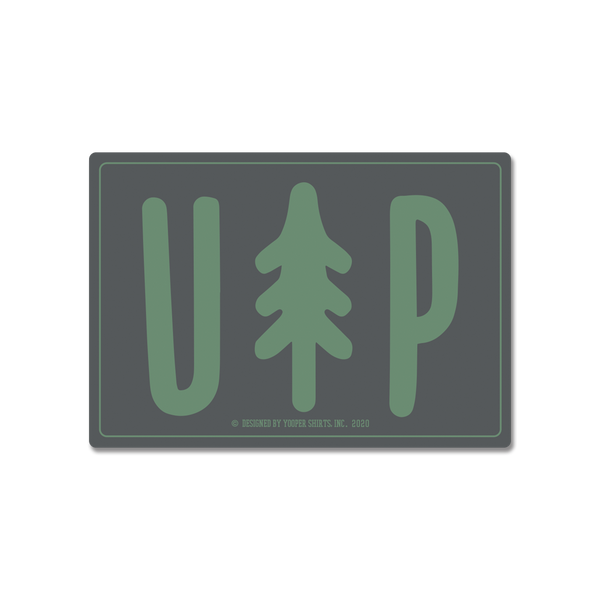Sticker - "UP Tree" 3" Charcoal Window Decal