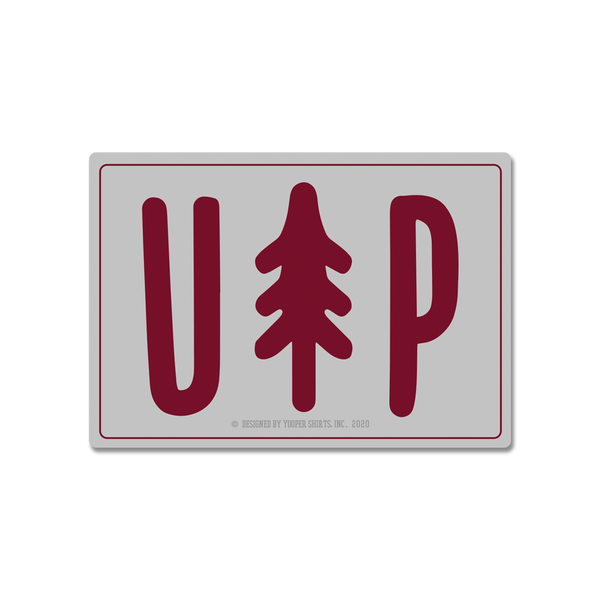 Sticker - "UP Tree" 3" Grey Window Decal