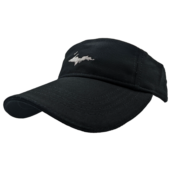 Visor - "U.P. Silhouette" Black Sandwich Visor