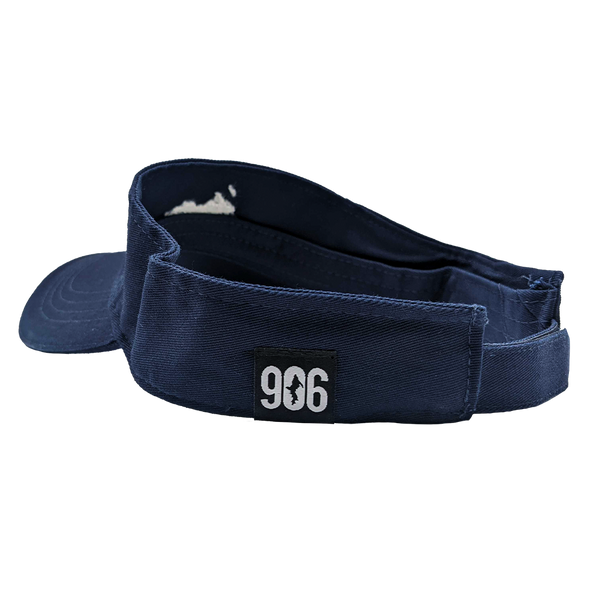 Visor - "U.P. Silhouette" Navy Sandwich Visor