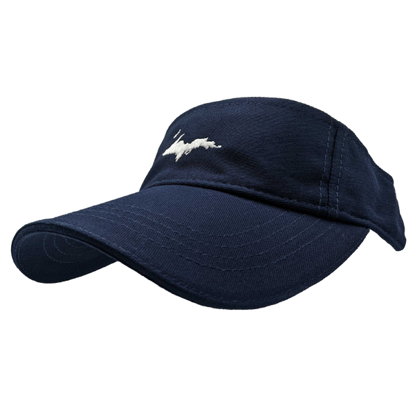 Visor - "U.P. Silhouette" Navy Sandwich Visor