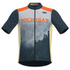 "MICHIGAN FOUR SEASONS" Navy/Orange Cycling Jersey (ONLINE ONLY)