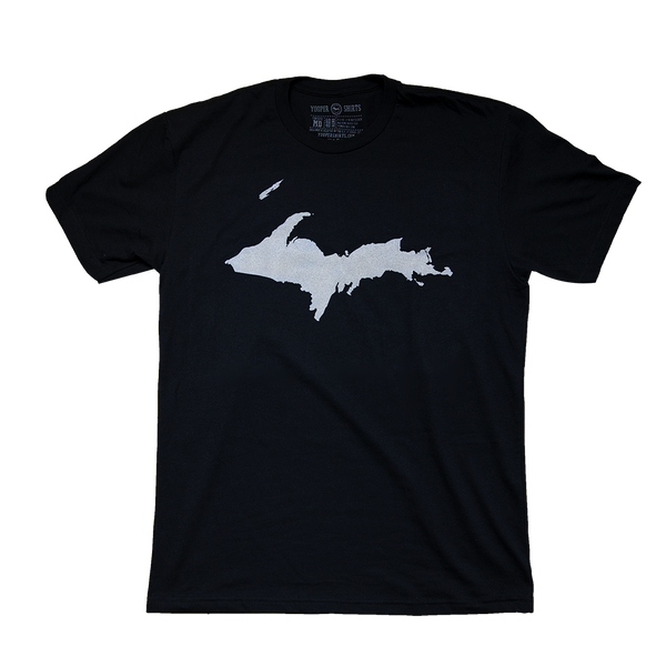 "U.P. Silhouette (Islands)" Black T-Shirt