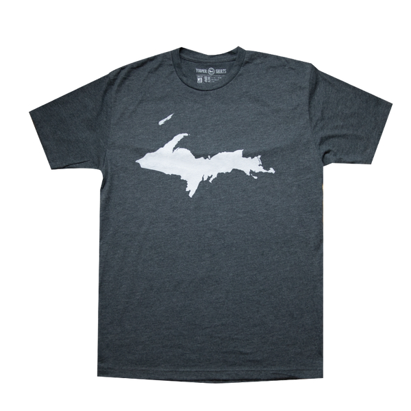 "U.P. Silhouette (Islands)" Charcoal T-Shirt
